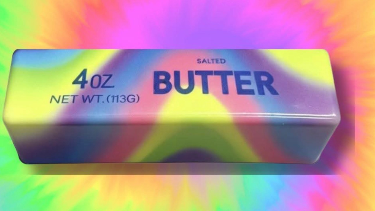 Newest! Viral Rainbow Butter squsihy slow rising